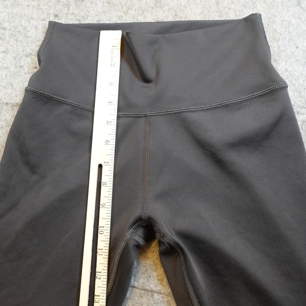 Alo Leggings Women Medium Black High Waisted Yoga Activewear Airbrush Workout